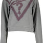 Chic Grey Long-Sleeve Sweatshirt with Logo Detail