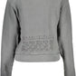Chic Grey Long-Sleeve Sweatshirt with Logo Detail