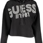 Chic Black Hooded Sweatshirt with Logo Print
