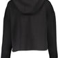Chic Black Hooded Sweatshirt with Logo Print