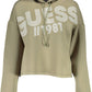 Chic Green Hooded Sweatshirt with Logo Print
