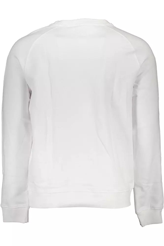 Crisp White Organic Cotton Sweatshirt