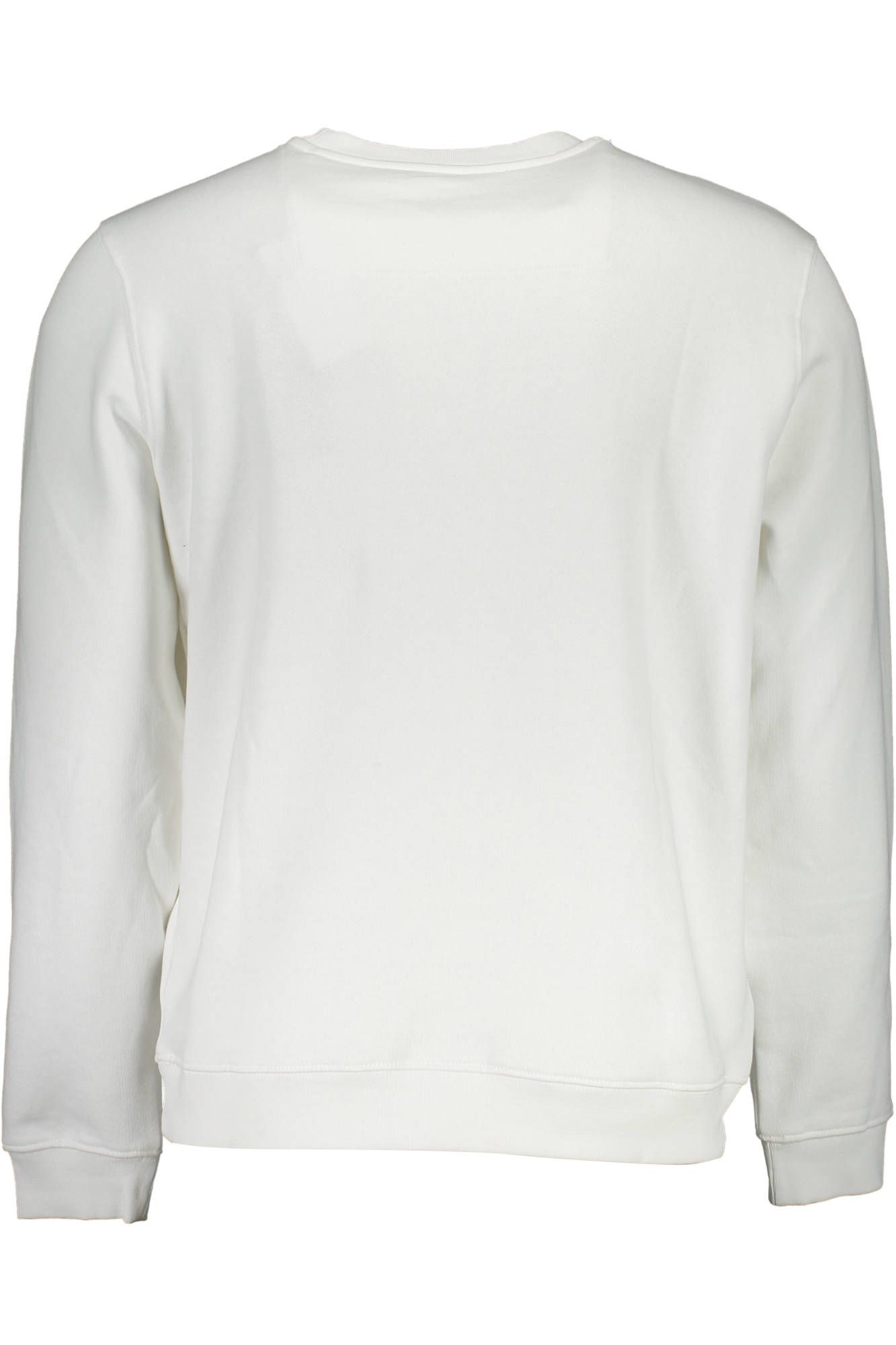 Classic White Cotton Crew-Neck Sweatshirt