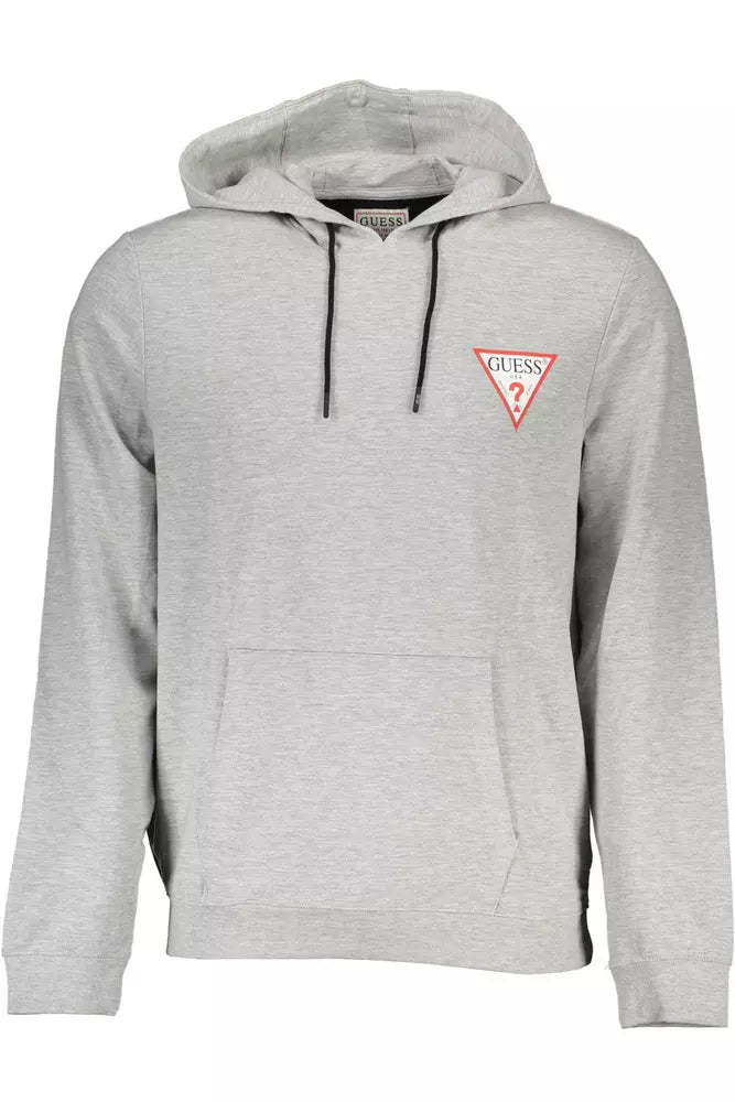 Slim Fit Hooded Sweatshirt in Gray