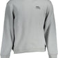 Chic Gray Embroidered Logo Sweatshirt
