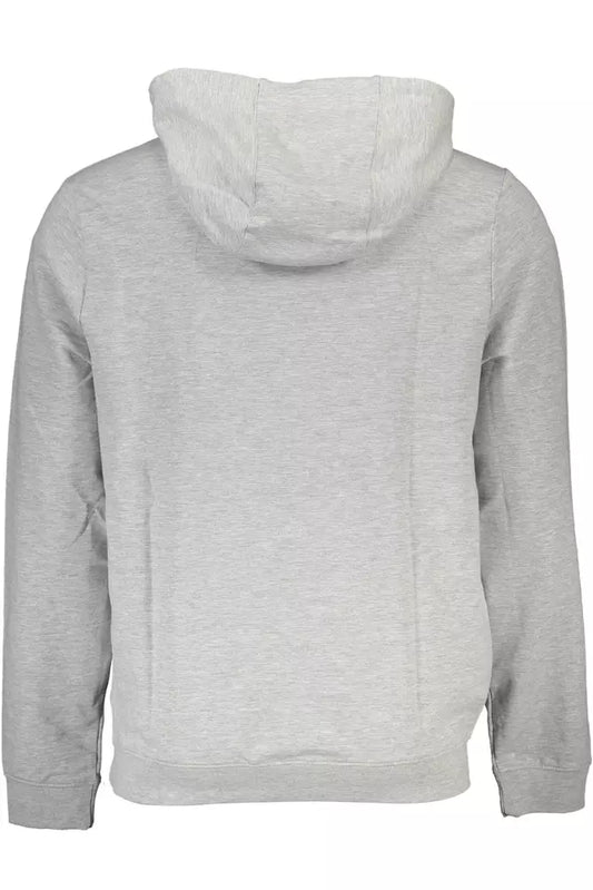 Slim Fit Hooded Sweatshirt in Gray