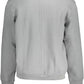Chic Embroidered Logo Gray Sweatshirt