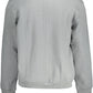 Chic Gray Embroidered Logo Sweatshirt