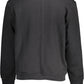 Sleek Black Embroidered Logo Sweatshirt