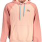 Pink Cotton Hooded Sweatshirt with Logo
