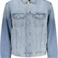 Chic Light Blue Cotton Denim Jacket