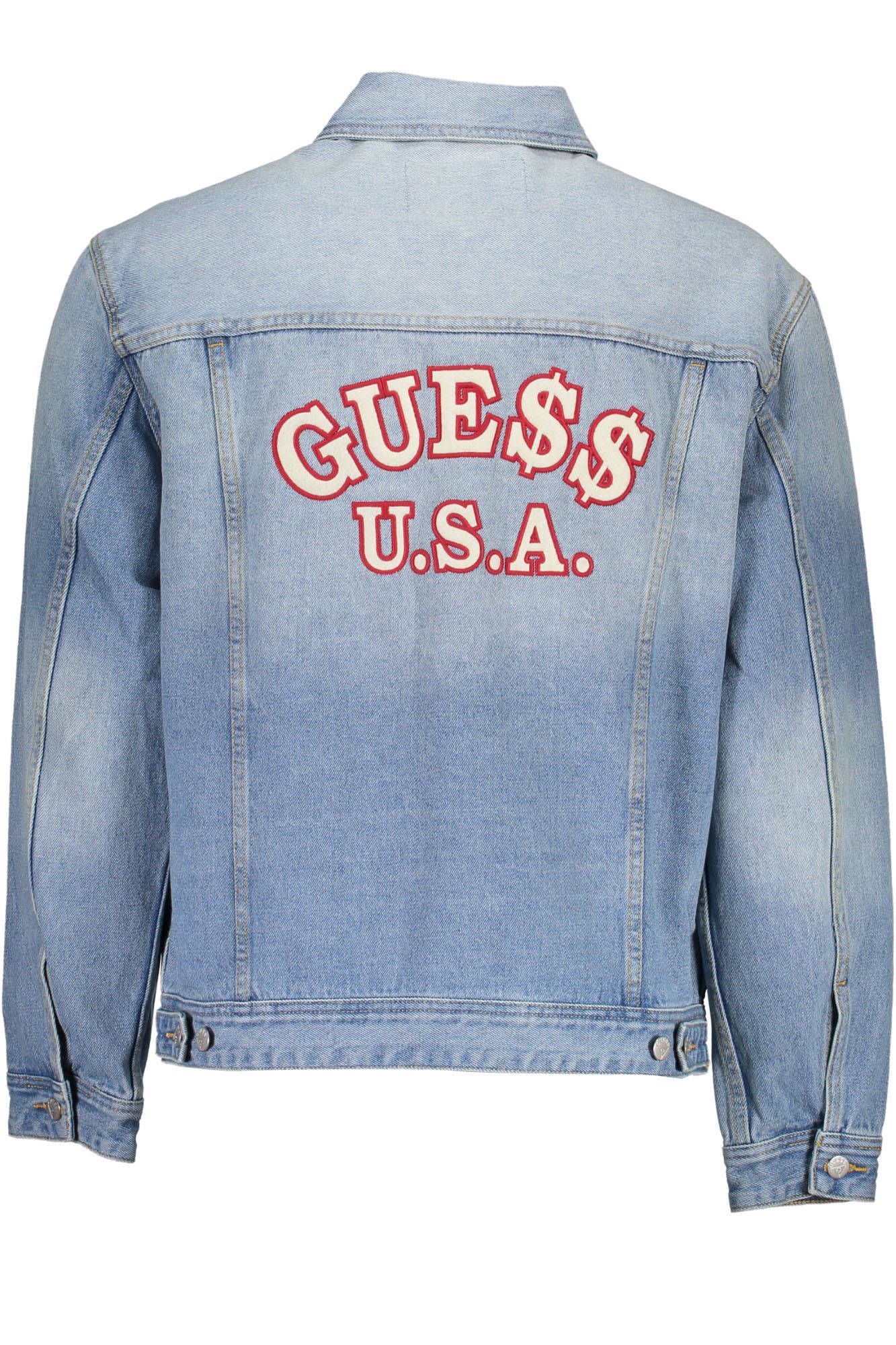 Chic Light Blue Cotton Denim Jacket