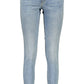 Chic Light Blue Cotton Denim
