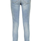 Chic Light Blue Cotton Denim
