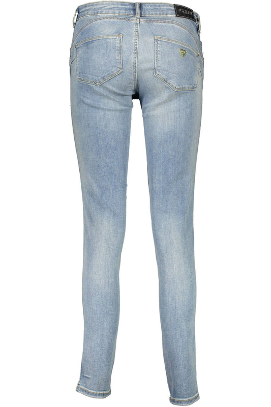 Chic Light Blue Cotton Denim