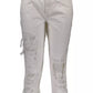 Chic White Distressed Denim Enchantress