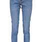 Chic Faded Skinny Jeans with Logo Detail