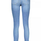 Chic Skinny Blue Jeans with Faded Effect