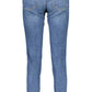 Chic Faded Skinny Jeans with Logo Detail