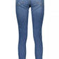 Chic Faded Blue Stretch Denim