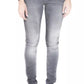 Chic Narrow-Leg Faded Gray Jeans