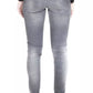 Chic Narrow-Leg Faded Gray Jeans