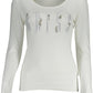 Chic White Embroidered Logo Shirt