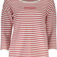 Chic Red Contrast Detail Sweater