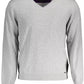 Chic V-Neck Sweater with Contrasting Details