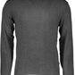 Chic Gray Elbow Patch Sweater