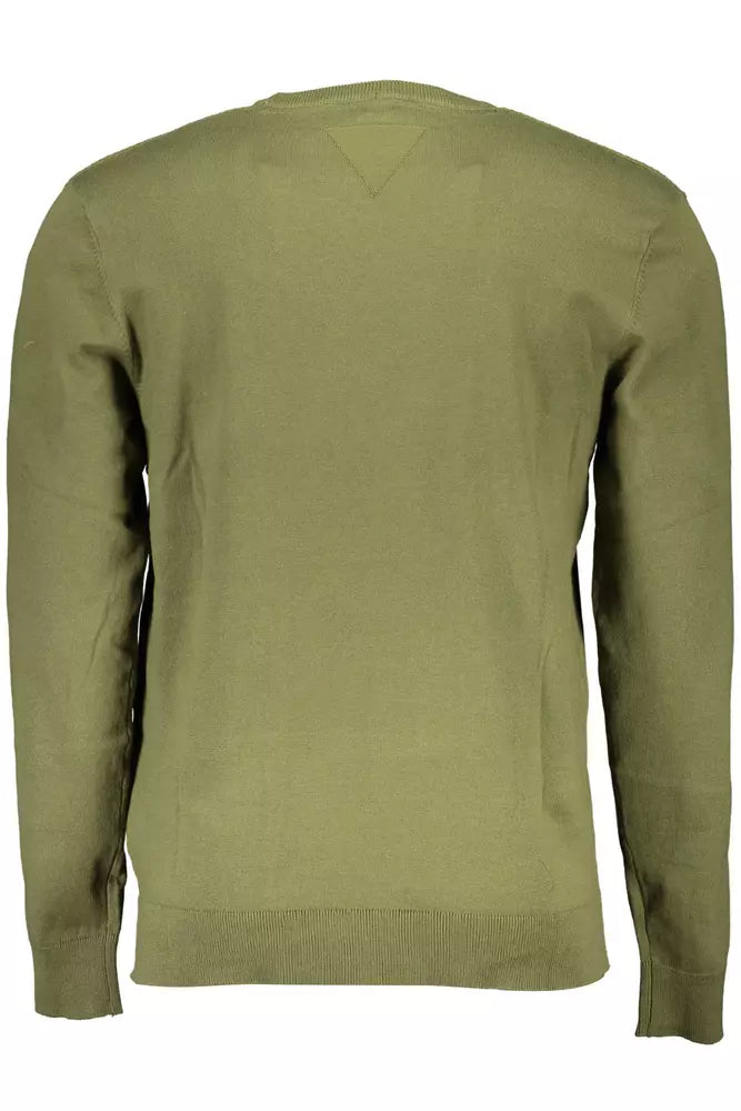 Crew-Neck Contrasting Detail Shirt