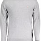 Chic Gray Wool-Blend Round Neck Sweater