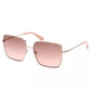 Chic Bronze Square Metal Sunglasses