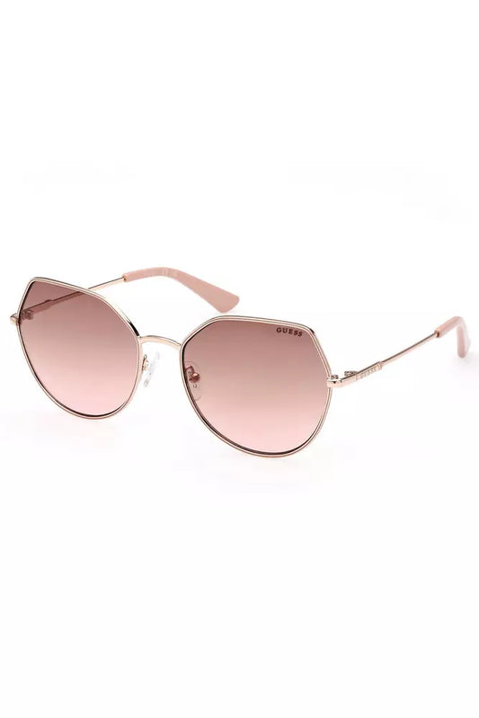 Bronze Round Lens Sunglasses with Metal Frame