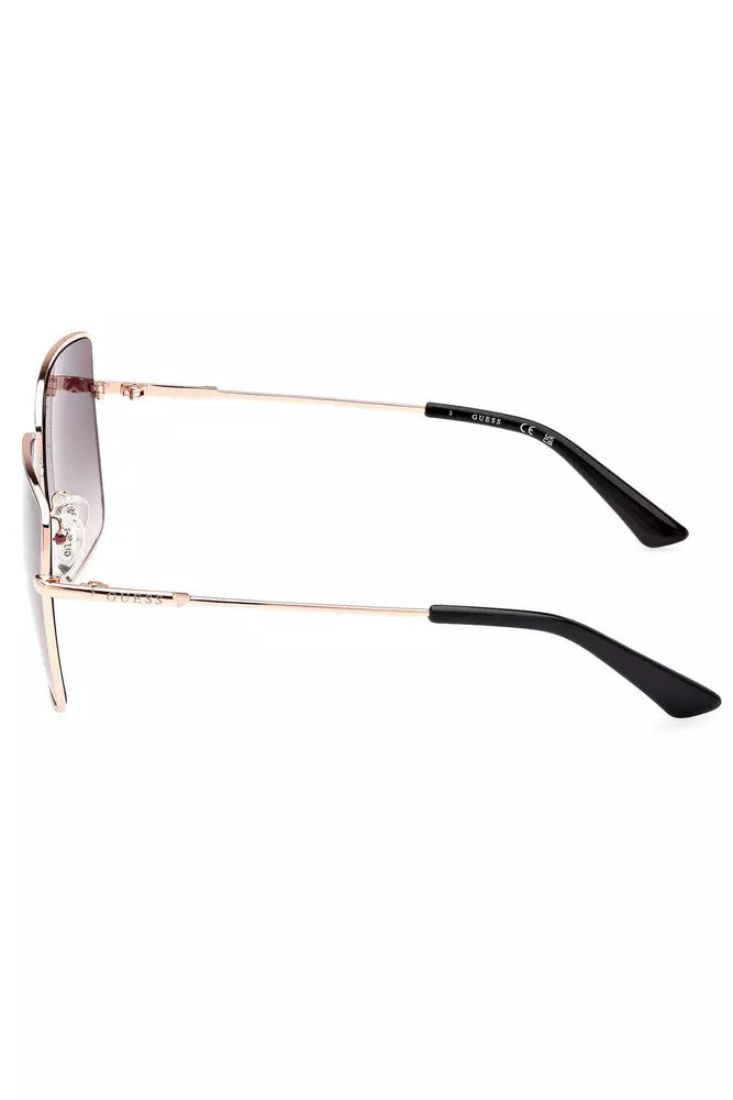 Chic Bronze Square Lens Sunglasses