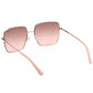 Chic Bronze Square Metal Sunglasses