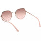 Bronze Round Lens Sunglasses with Metal Frame