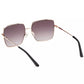 Chic Bronze Square Lens Sunglasses