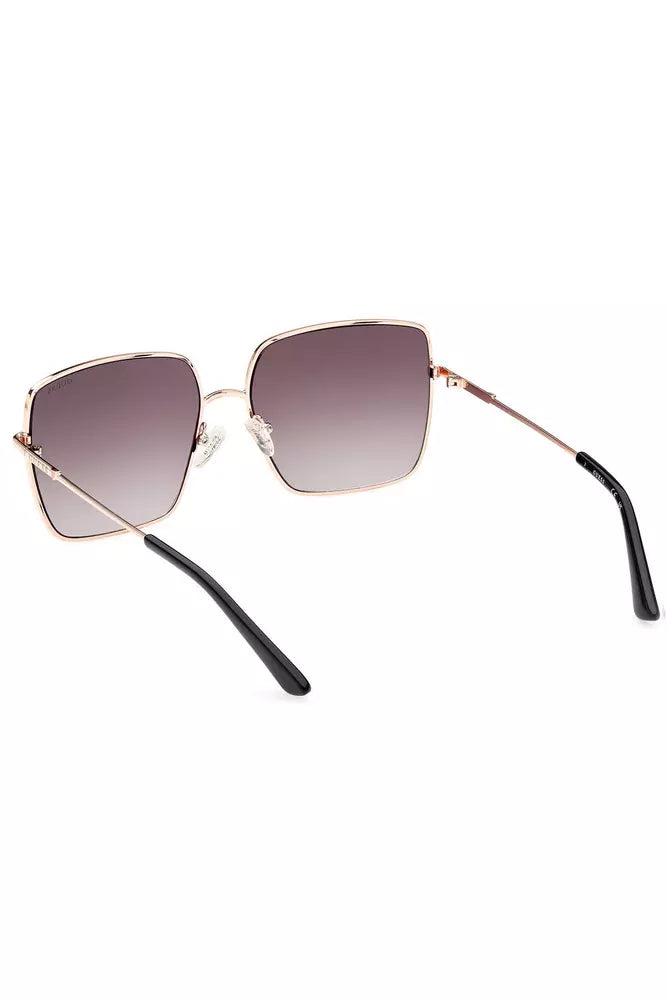 Chic Bronze Square Lens Sunglasses