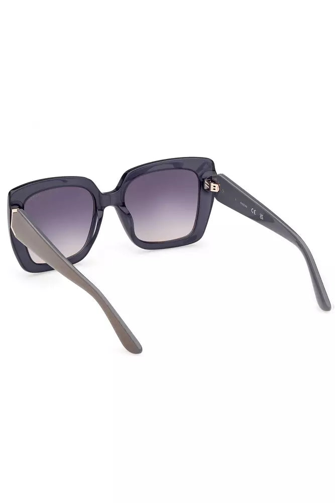 Chic Smoked Lens Square Sunglasses