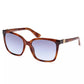 Chic Square Frame Sunglasses with Light Blue Lens