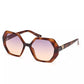 Chic Hexagonal Brown Lens Sunglasses