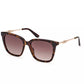 Chic Square Frame Brown Lens Sunglasses