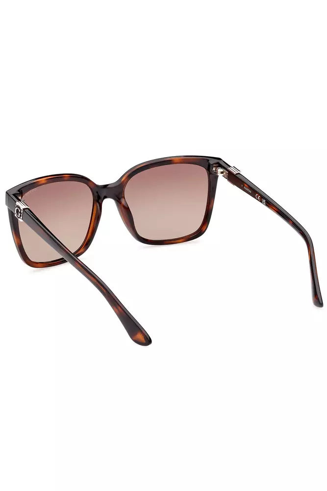 Chic Brown Square Frame Sunglasses