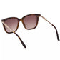 Chic Square Frame Brown Lens Sunglasses