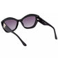 Chic Teardrop Black Sunglasses