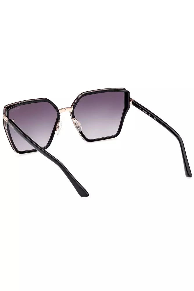 Hexagonal Dark Lens Chic Sunglasses