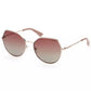 Chic Gold-Tone Round Lens Sunglasses