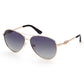 Chic Gold Frame Teardrop Sunglasses