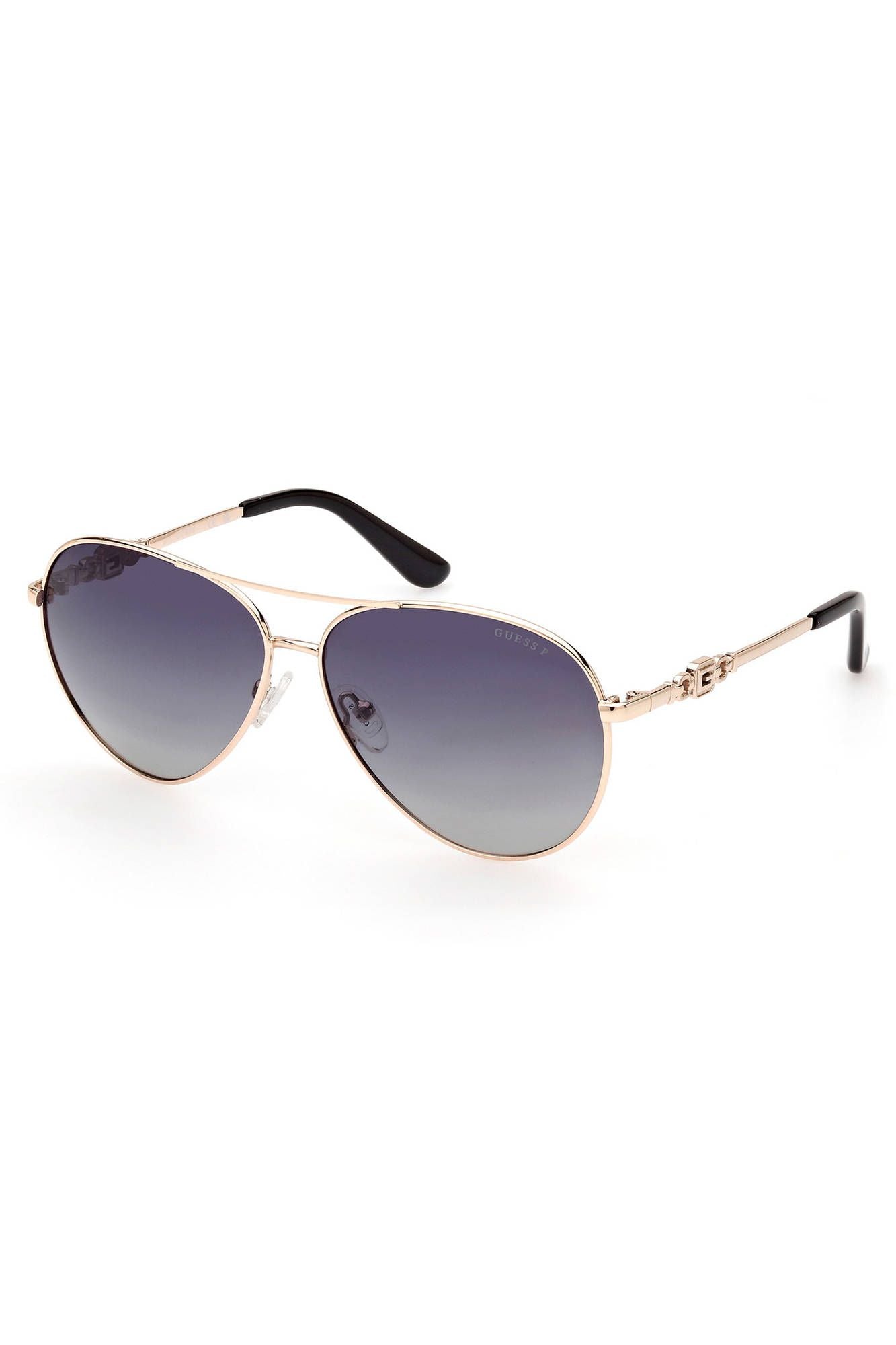 Chic Gold Frame Teardrop Sunglasses